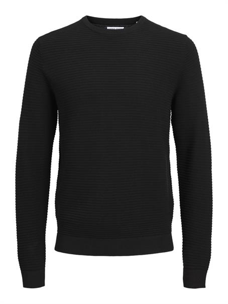 JJOTTO KNIT CREW NECK LN black