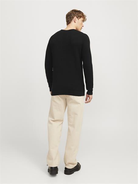 JJOTTO KNIT CREW NECK LN black