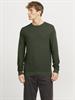 JJOTTO KNIT CREW NECK LN kombu green