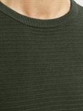 JJOTTO KNIT CREW NECK LN kombu green