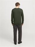 JJOTTO KNIT CREW NECK LN kombu green