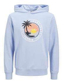 JJPALM SWEAT HOOD chambray blue