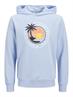 JJPALM SWEAT HOOD chambray blue