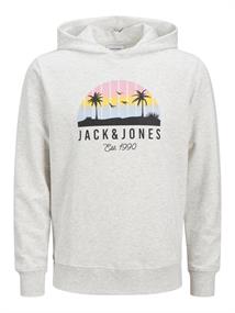 JJPALM SWEAT HOOD white melange