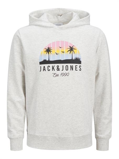 JJPALM SWEAT HOOD white melange