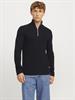 JJPANNEL KNIT HALF ZIP AW24 black
