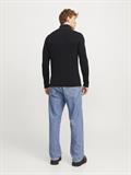 JJPANNEL KNIT HALF ZIP AW24 black
