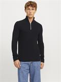 JJPANNEL KNIT HALF ZIP AW24 black