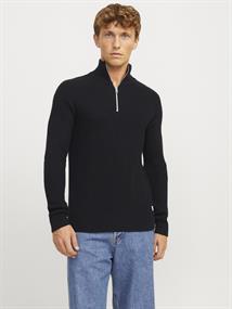 JJPANNEL KNIT HALF ZIP AW24 black