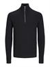 JJPANNEL KNIT HALF ZIP AW24 black