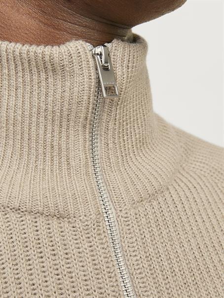 JJPANNEL KNIT HALF ZIP AW24 crockery