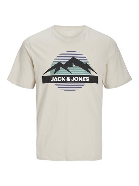 JJPEAK TEE SS CREW NECK LN moonbeam