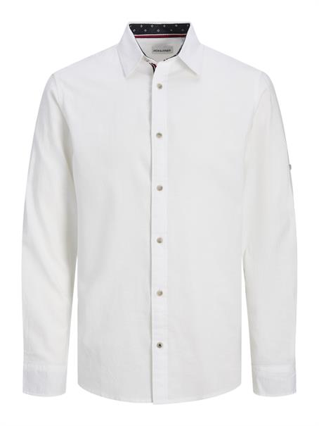 JJPIERRE SLUB DETAIL SHIRT LS white