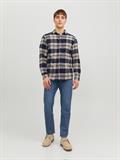 JJPLAIN FALL CHECK SHIRT LS navy blazer