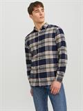 JJPLAIN FALL CHECK SHIRT LS navy blazer
