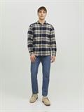 JJPLAIN FALL CHECK SHIRT LS navy blazer