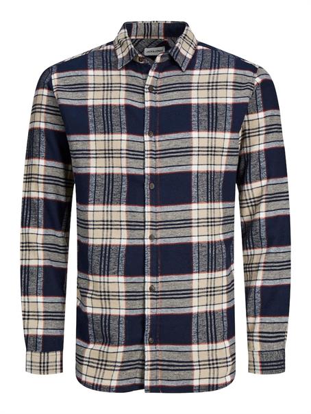 JJPLAIN FALL CHECK SHIRT LS navy blazer