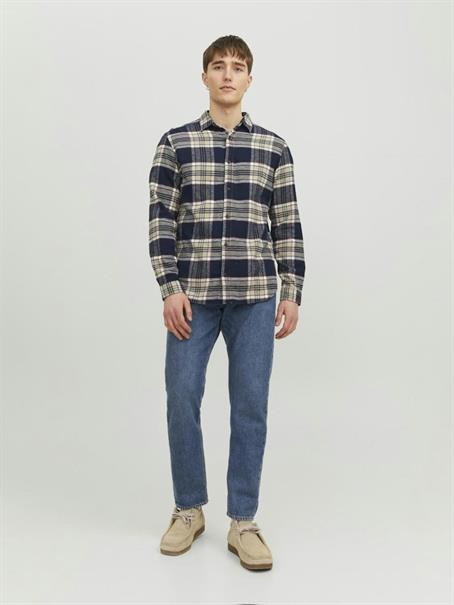JJPLAIN FALL CHECK SHIRT LS navy blazer
