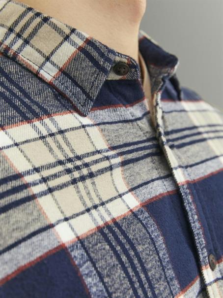 JJPLAIN FALL CHECK SHIRT LS navy blazer