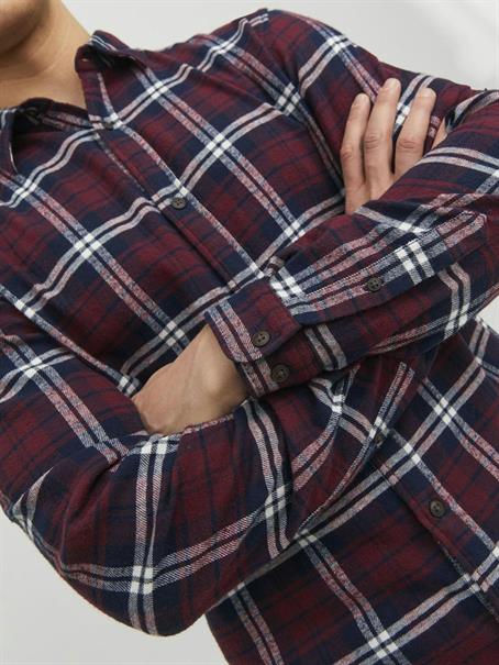 JJPLAIN FALL CHECK SHIRT LS port royale