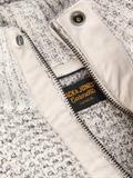 JJROOSTER KNIT HALF ZIP moonbeam