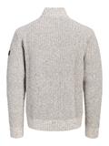 JJROOSTER KNIT HALF ZIP moonbeam