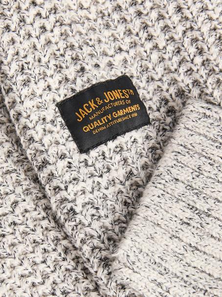 JJROOSTER KNIT HALF ZIP moonbeam