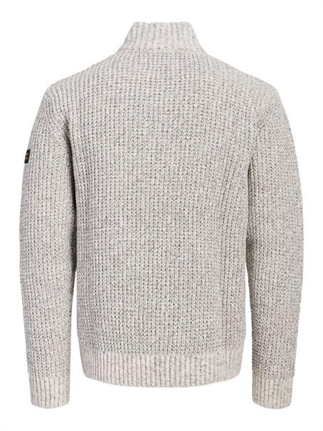 JJROOSTER KNIT HALF ZIP moonbeam