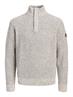 JJROOSTER KNIT HALF ZIP moonbeam