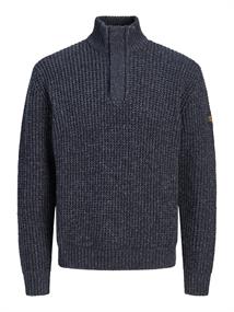 JJROOSTER KNIT HALF ZIP navy blazer