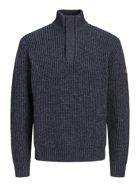 JJROOSTER KNIT HALF ZIP navy blazer