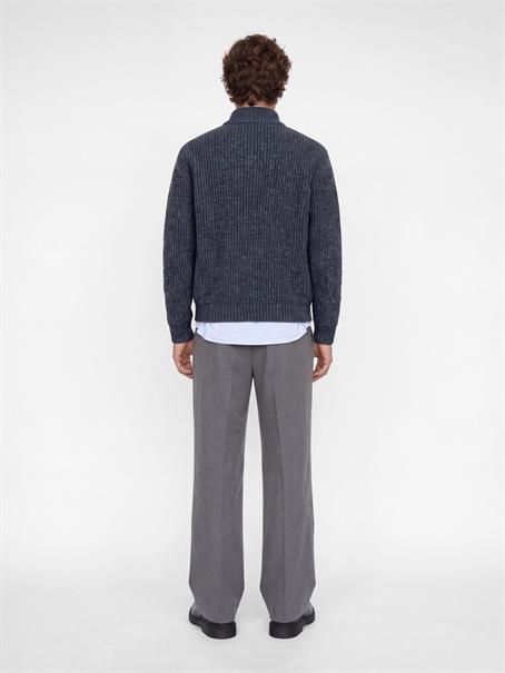 JJROOSTER KNIT HALF ZIP navy blazer