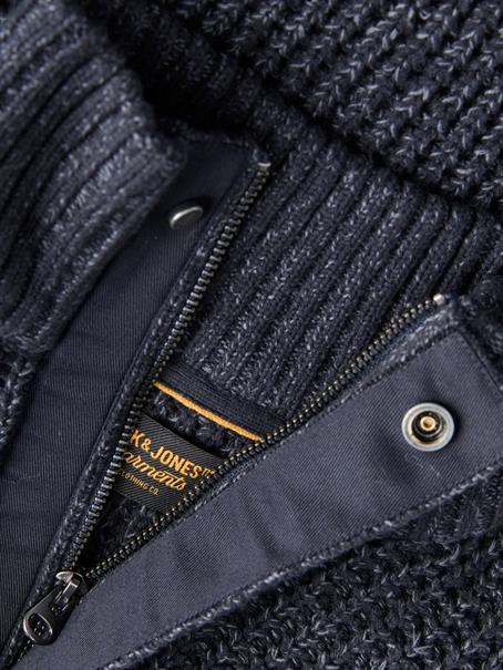JJROOSTER KNIT HALF ZIP navy blazer