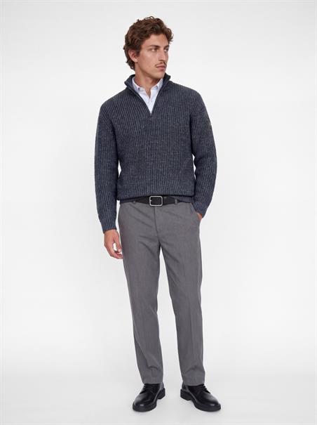 JJROOSTER KNIT HALF ZIP navy blazer