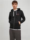 JJSTAMP ZIP HOOD SMALL black