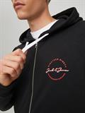 JJSTAMP ZIP HOOD SMALL black