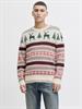 JJXMAS NOEL KNIT CREW NECK dark green