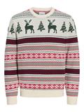 JJXMAS NOEL KNIT CREW NECK dark green