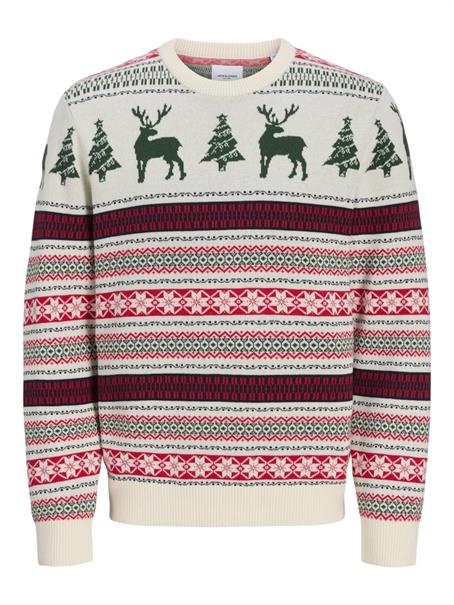 JJXMAS NOEL KNIT CREW NECK dark green
