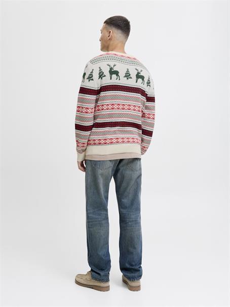 JJXMAS NOEL KNIT CREW NECK dark green