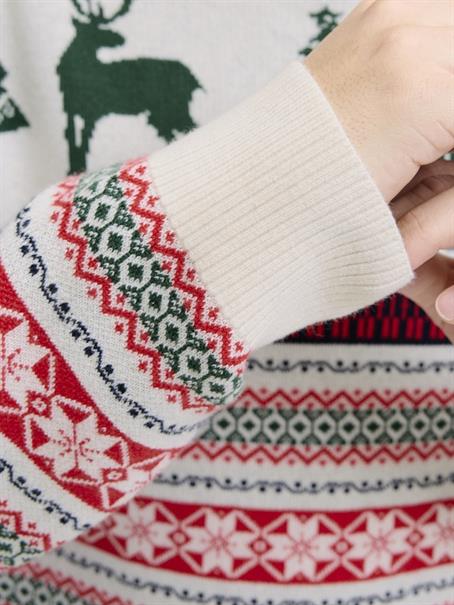 JJXMAS NOEL KNIT CREW NECK dark green