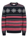 JJXMAS NOEL KNIT CREW NECK sky captain