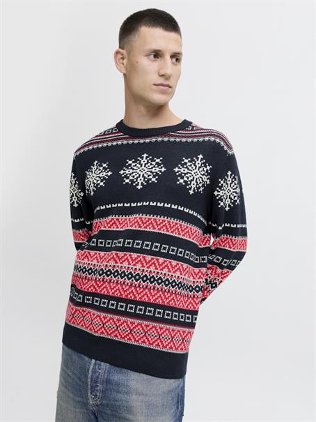 JJXMAS NOEL KNIT CREW NECK sky captain