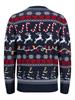 JJXMAS SANTA KNIT CREW NECK navy blazer