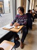 JJXMAS SANTA KNIT CREW NECK navy blazer