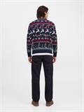 JJXMAS SANTA KNIT CREW NECK navy blazer