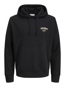 JJYUKI SWEAT HOOD BF black-small print