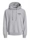 JJYUKI SWEAT HOOD BF light grey melange-small print