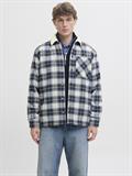 JJZAC TEDDY OVERSHIRT LS cloud dancer