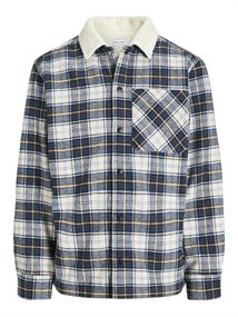 JJZAC TEDDY OVERSHIRT LS cloud dancer